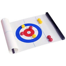 Foldable Mini Curling Table Curling Ball Tabletop Curling Game For Kid Adult Family School Travel Tabletop Culing Game