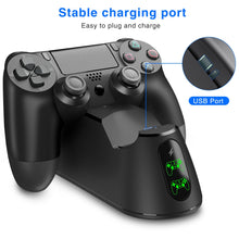 For PS4 Controller Charging Dock Station Joystick Dual Charger Stand with Status Display Screen for PlayStation 4/PS4 Slim/Pro