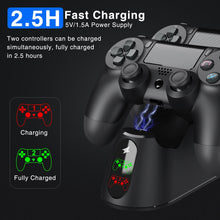 For PS4 Controller Charging Dock Station Joystick Dual Charger Stand with Status Display Screen for PlayStation 4/PS4 Slim/Pro