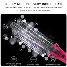 New 2 IN 1 One Step Curling Hair Brush Hair Straightener Comb Curling Brush Hair Styling Tools Ion Collapsible Hair Brush