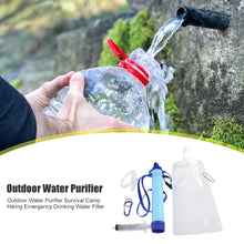Multifunctional Outdoor Water Purifier Portable Camping Hiking Emergency Survival Safe Tools