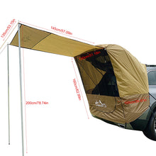 Rainproof Multifunctional Car Trunk Tent Sunshade Simple Motorhome Tent With Iron Pipe For Self-driving Tour Barbecue Camping