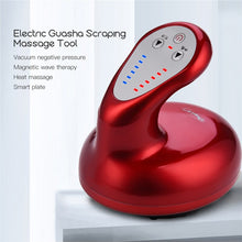 USB Rechargeable Body Guasha Scraping Massager Stimulate Acupoints Cup Suction Meridian Dredge Massage Therapy Slimming Device