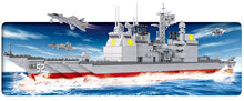 sluban 0700 618Pcs Navy Ship Destroyer Military Model Bricks Warship Building Blocks Sets Educational Toys For Children