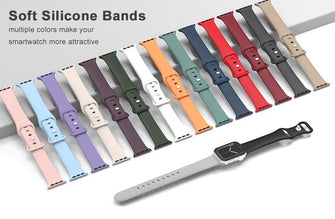 Wholesale Smart Watch Bands 38 40 42 44mm Ergonomic For iwatch All Series Soft Silicone Watch Band