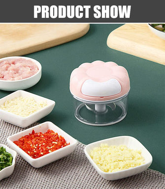 Meat Garlic Crusher Mini Food Crushing Machine Vegetable Grinder Chopper Mincer Hand Press Kitchen Useful Gadget Shredder