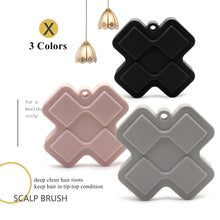 X shape Hair Scalp Massager Shampoo Brush Soft Silicone Scalp Cleaning Comb Hair Scrubber Washing Scalp Exfoliator Brushes