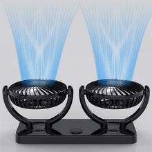 Universal Electric Cigarette Light 12v Double Head Car Cooling Fan Low Noise 4inch Vehicle Cooling Fan