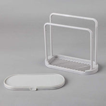 2 in 1 Towel Storage Shelf with Drain kitchen sink sponge holder soap sponge drain rack holder