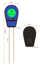 DLL600 Digital 3 in 1 Soil PH Meter LCD Display Temperature Moisture Sunlight PH Garden Plants Soil Tester Meter