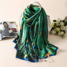 Custom Made Scarf Travel Pillow Chinese Long Silk Scarf Silk Digital Print Scarf