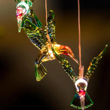 Color-Changing Solar LED Waterproof Hummingbird Wind Chimes