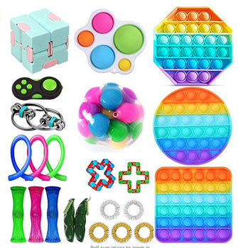 Release Decompression Toy Set Pinnacle Release Decompression DIY Squeeze Dice Pull Rope Rubik's Cube Toy