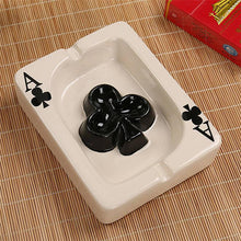 Wholesale cheap price ashtray creative ashtray poker ceramic ashtray for sale