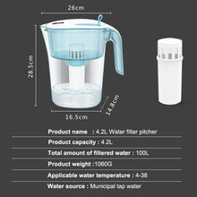 Ultrafiltration Water Filter Pitcher Mineral Water Alkalizer Standard WaterJug 4.2L Water Purifier Pitcher