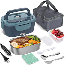 One Stop Shopping 2 in 1 Portable Heated Lunch Box for Car Truck Home Work Adults Food Heating Electric Lunch Box Food Heater