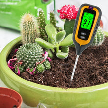 Battery Powered 4 in 1 soil survey instrument tester Lighting soil moisture temperature PH