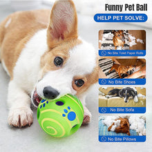 Plastic Funny Durability Interactive Dog Squeaky Toy Pet Dog Rolling Ball With Sound