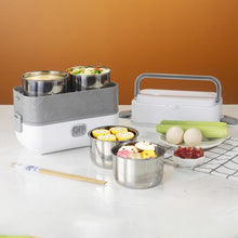 Reusable environment-friendly portable double-layer American standard electric bento box food packaging heater lunch box