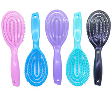 3D 360 Curved Wave Wet Dry Hair Hollow Out Detangling Hairbrush Straight Curly Hair Scalp Massage Comb