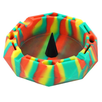 Wholesale Price unbreakable heatable colorful diamond ashtray with handle Customized Color car ashtray custom ashtray