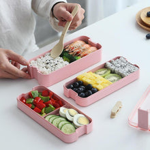 Three Layer Lunch Bento Box, Meal Prep Kids Bento Box Food Storage Containers Biodegradable Wheat Straw School Bento Lunch Box