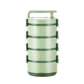 Multi Storage Student Round Shape Stainless Lunch Box Tiffin Box Stainless Steel Children Lunch Box