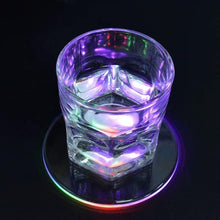 Customized Multi Color Round LED Cup Holder, Acrylic Crystal LED Cup Placemat, LED Bottle Coaster for Home Bar