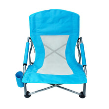 Custom Logo Lightweight Folding Camping Fishing Outdoor Aluminum Portable High Back Low Beach Chair