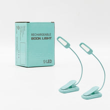 9 LED Reading Light Eye Care Lamp with 9-Level Warm Cool White Daylight Clip On Book Light for Bed Kids