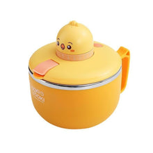 Instant noodle bottle dormitory school timer lovely cartoon student portable stainless steel lunch box