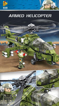 PANLOS 636006 WZ-10 Helicopter 538pcs Military Blocks Model Aircraft Building Block Sets