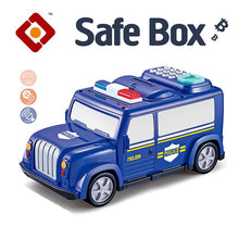 School bus safe box toy electronic piggy bank kids with light and sound