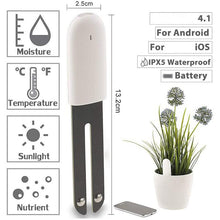 HHCC Soil Tester Smart Plant Monitor BLE 4 in 1 Flower Sensor Monitors for iOS and Android