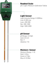 3 in 1 Soil Tester Soil Moisture/Light/pH Meter Gardening Farm Lawn Test Kit Tool