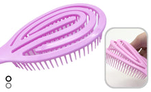 3D 360 Curved Wave Wet Dry Hair Hollow Out Detangling Hairbrush Straight Curly Hair Scalp Massage Comb