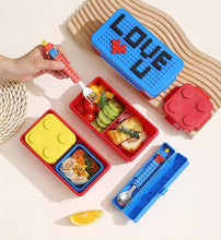 TX Creative DIY Building Block Bento Box Portable Lunch Box Children's Salad Microwave Box
