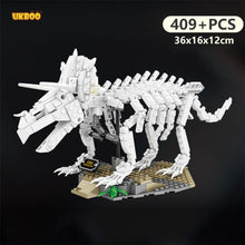 Free Shipping UKBOO Ideas Tyrannosaurus Rex Triceratops Dinosaur Fossils Museum Building Blocks Bricks Toys For Children Gifts