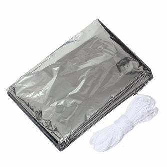 All Weather Survival Shack 2 Person 8' X 5' Mylar Rescue Thermal Shelter tube Emergency Tent