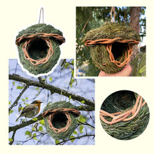 Hand-woven Outdoor Garden Natural Grass Hanging Bird House - Aisitin Online