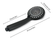 Pexmax Adjustable 5 Modes Matter Black Handheld Shower Head