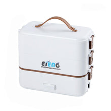 New Design 3 Layers Lunchbox Custom Easy Carry Multi-functional Cooked Heated electric lunch box food warmer