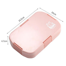 Toddler Lunch Box with 6 Cells 920ml Simple Kids Students Food Container for Home Office