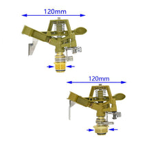 Hot sale 1/2 in Zinc Alloy Sprinkler 360 Degree Automatically Rotation Irrigation Sprinkler for Garden Irrigation System Pntek