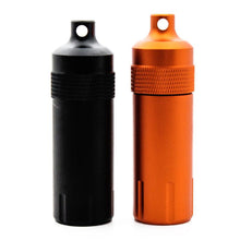 Outdoor Survival Waterproof Airtight Seal Metal Bottle Capsule Dry Box Tank Container Travel Camping Equipment EDC Tool