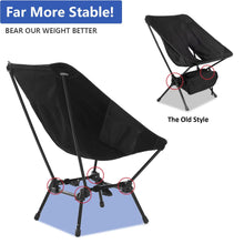 LARIBON Outdoor Portable Heavy Duty Compact Camping Backpacking Folding Camp Chairs for Camping Hiking Gardening Travel