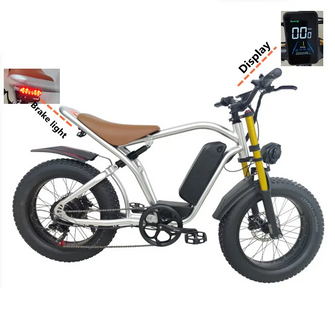 2023 Fat Tire New Camo 48V 500W E6 Mid Drive Full Suspension 16AH Electric Mountain Bike Ebike Bicycle