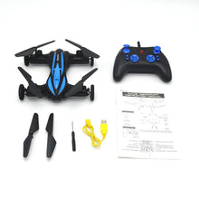 Hot selling item RC drone 2 IN 1Drone Air-Ground Flying Car flying machine Quadcopter Drones Children Toys.Blue and orange mixed