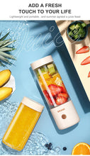 300ml 2 blades fruit and vegetables USB rechargeable portable mini electric blender hand juicer