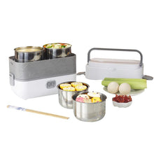 Reusable environment-friendly portable double-layer American standard electric bento box food packaging heater lunch box